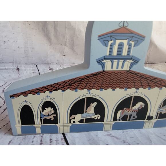 Cat’s Meow Flying Horses Carousal San Diego California 1997 Wood Collectable. - Picture 3 of 6